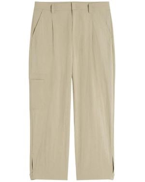 Maison Kitsuné Pleated Cargo Trousers - Natural