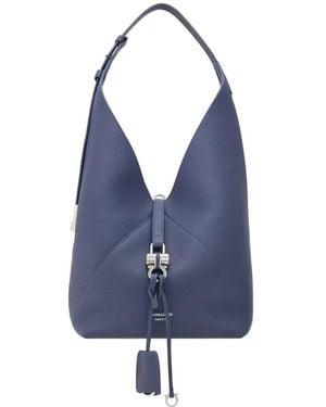 Ferragamo Vシェイプ ショルダーバッグ S - ブルー