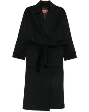 Max Mara Giambo Belted Coat - Black