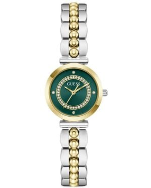 Guess Montre Ladies 26 Mm À Ornements En Cristal - Green