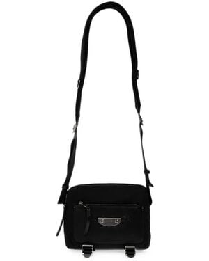 Balenciaga Sleek Multi-Pocket Shoulder Bag - White