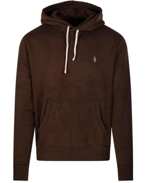 Ralph Lauren Logo-embroidered Hoodie - ブラウン