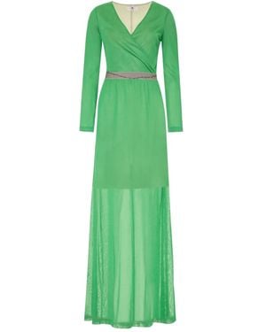 Missoni Knitted Long Dress - Green
