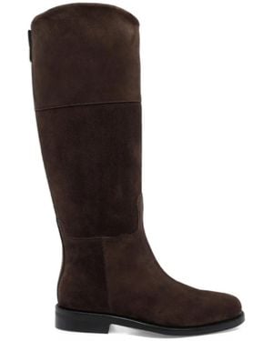 Fabi Botas Con Puntera Redonda - Negro