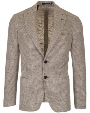 Al Duca d'Aosta Micro-Check Jacket - Brown