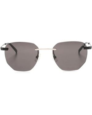 dunhill Rimless Geometric-Frame Sunglasses - Gray