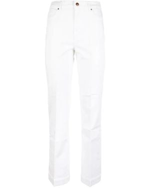 CIGALA'S Pressed-Crease Straight-Leg Jeans - White