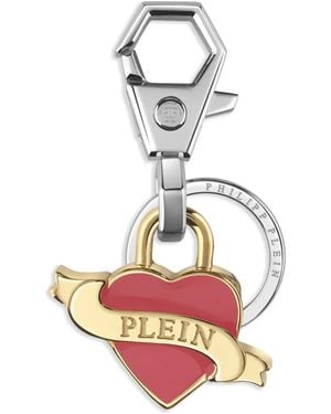 Philipp Plein Stainless Steel Keyring - White