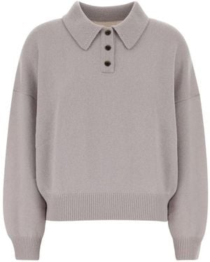 Lisa Yang Etta Kaschmir-Polopullover - Grau