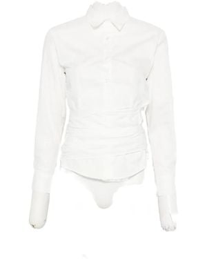 GIMAGUAS Ashley Wrap-Waist Shirt - White