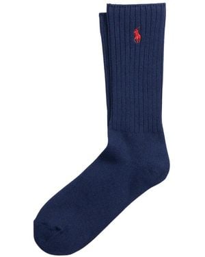 Polo Ralph Lauren Logo-Detail Socks - Blue