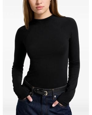 MARCELLA Minetta Mock-Neck Top - Black