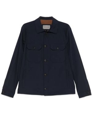 Corneliani Wollen Shirtjack - Blauw