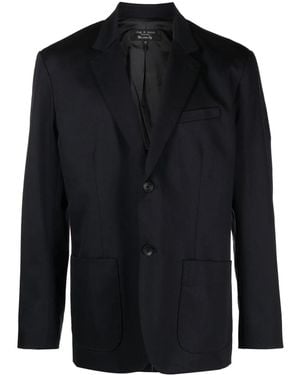 Rag & Bone Parisian Single-Breasted Blazer - Blue