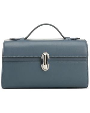 SAVETTE Kleine Clutch Met Stikseldetail - Blauw