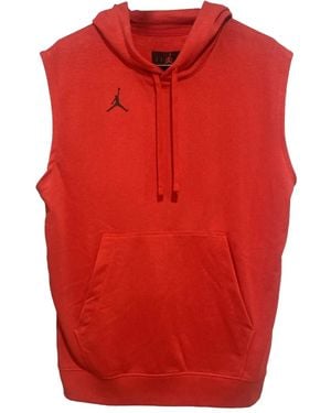 Nike Sleeveless Fleece Hoodie - Red