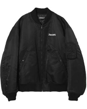 Undercover Graphic-Print Bomber Jacket - Black