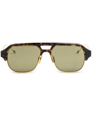 Thom Browne Gafas De Sol Con Montura Estilo Piloto - Verde