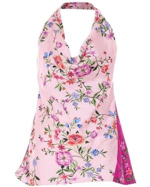 Liu Jo Floral-Print Top - Pink