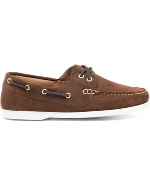 P.A.R.O.S.H. Suede Boat Shoes - Brown