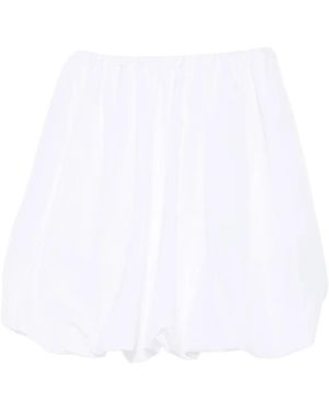 Patou Vestido Corto Palabra De Honor - Blanco