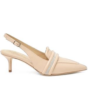 Peserico Spitze Pumps Mit Kitten-Heel-Absatz - Natur