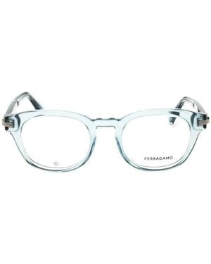 Ferragamo Eyewear Gafas Con Montura Cuadrada - Blanco
