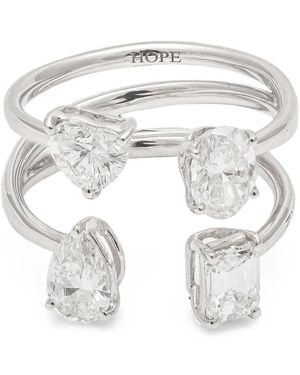 Zydo Hope Diamond Open Ring - White
