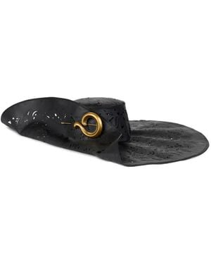 Etro Open-Work Paisley Brooch Hat - Black