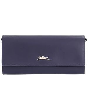 Longchamp Horse-Rider Logo Chain Wallet - Blue