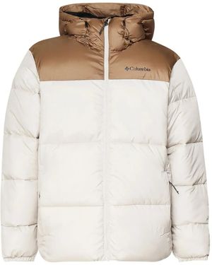 Columbia Logo-Print Puffer Jacket - White