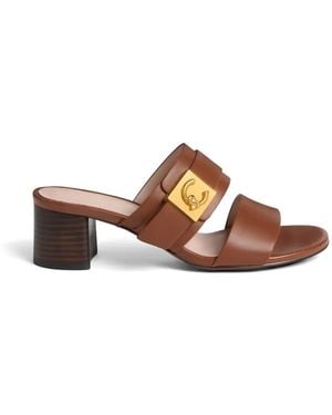 Coccinelle C-Me Lock Sandals - Brown
