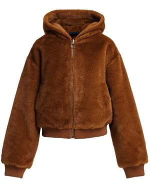 Essentiel Antwerp Wendbare Kico Jacke Aus Faux Fur - Braun