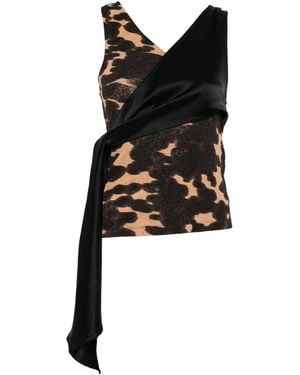 Nanushka Gedrapeerde Top - Zwart