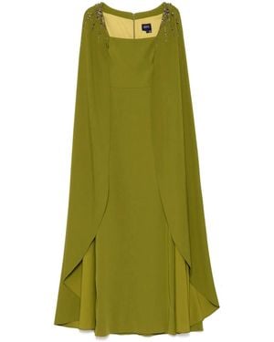 Marchesa Verziertes Abendkleid - Grün