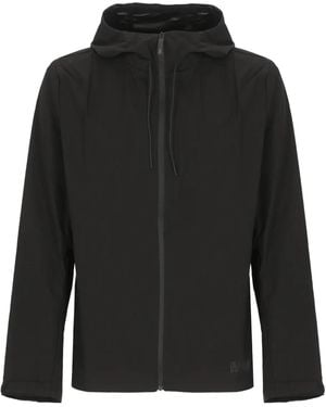 Rains Mito Zip-Front Hooded Jacket - Black