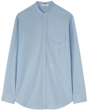 Jil Sander Camicia Wednesday A Righe - Blu