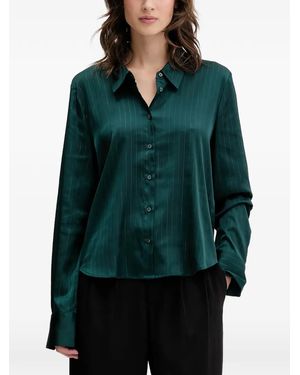 HUGO Camisa a rayas diplomáticas - Verde