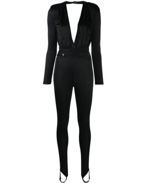 Philipp Plein Mono largo con escote pronunciado - Negro