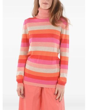 Woolrich Striped Turtleneck Sweater - Red