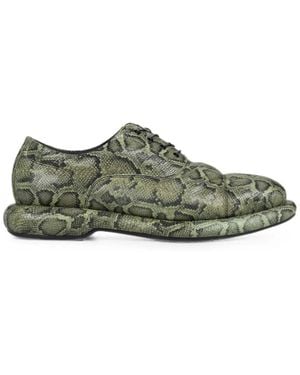 Clarks Oxford Con Effetto Serpente - Verde