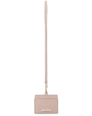 agnès b. Leather Pass Holder - White