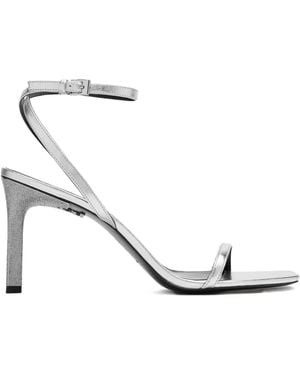 Tory Burch Ankle Strap Heeled Sandals - White