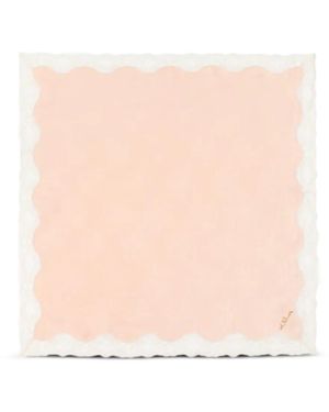 Chloé Lace-Trim Scalloped Bandana - Pink