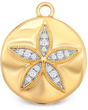 Sara Weinstock Sand-Dollar-Motif Diamond Pendant - Metallic