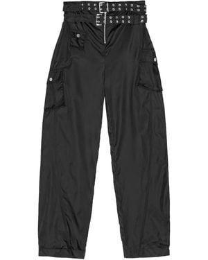 Ganni Belted Trousers - Black