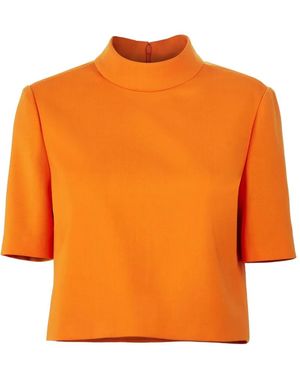 Carolina Herrera Haut À Col Montant - Orange
