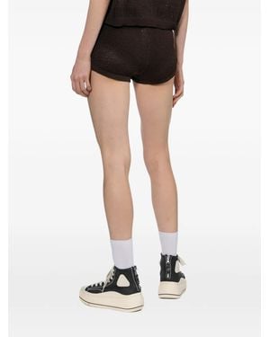 adidas Crochet Mini Shorts - Brown