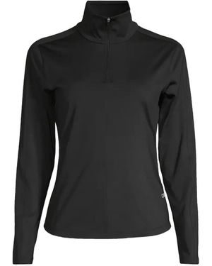 Casall Serene Half-Zip Top - Black