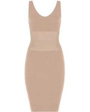Wolford Mosaic Mesh Dress - Natural